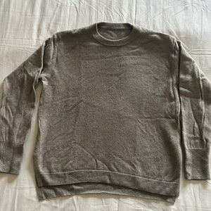 Women’s wool/yak taupe sweater